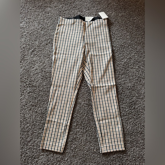 a new day Pants - Plaid checkered skinny ankle dress pants
